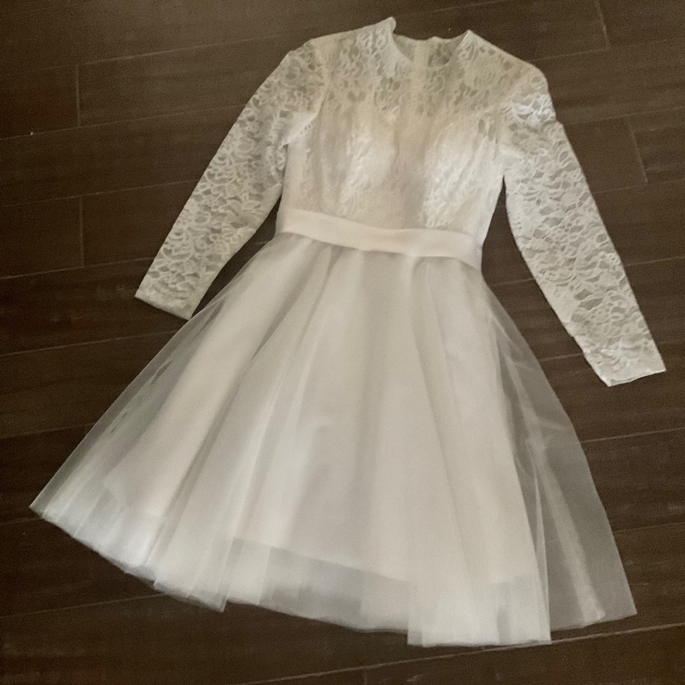 Short Tulle Wedding Dress